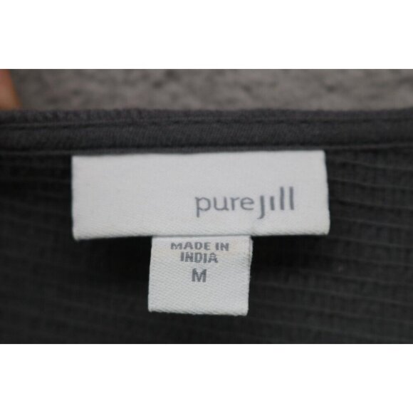 Pure Jill 3/4 Belled Sleeves Tunic-Size Medium-Linen Blend-Oversized-Lagenlook - Picture 5 of 10